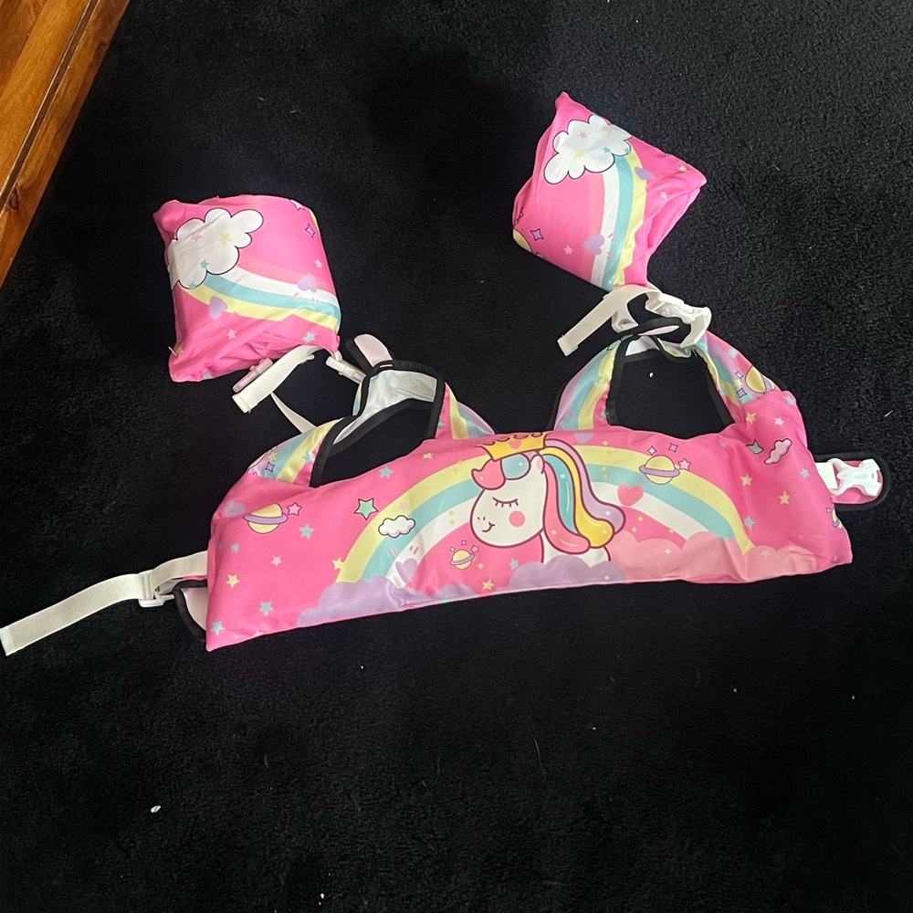 Unicorn Pink Kids Swim Vest